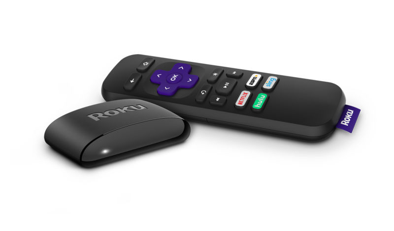 The new remote for the Roku Ultra media streamer.