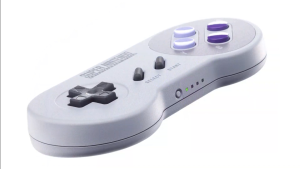 Promotional image of video game controller.