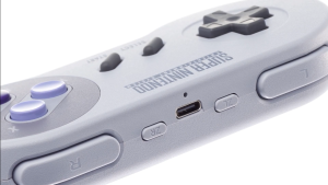 Promotional image of video game controller.