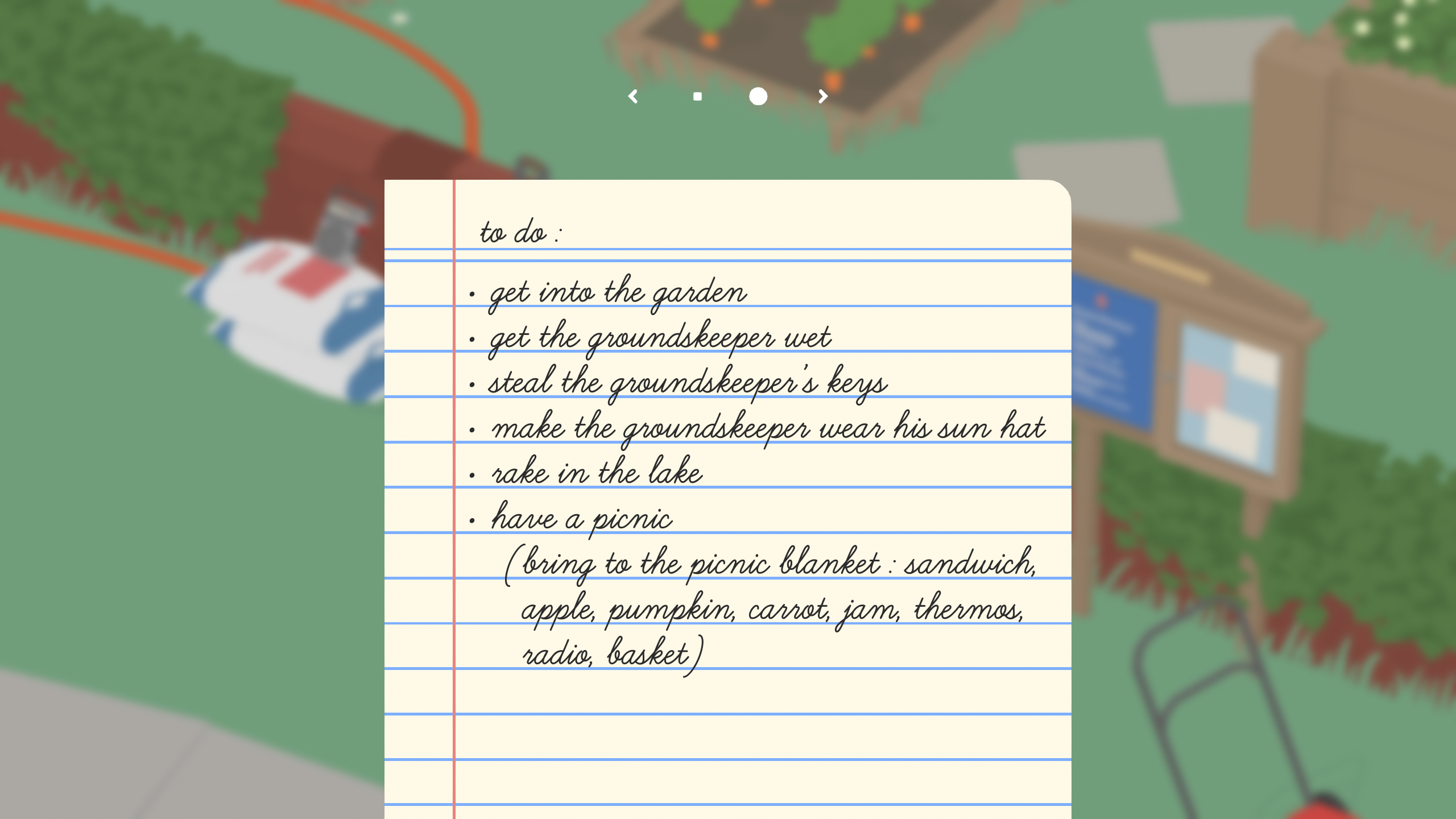 Untitled Goose Game: how to complete the garden to-do list