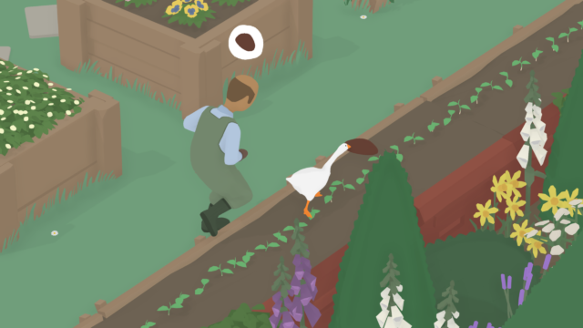 In <em>Untitled Goose Game</em>, you play as a mischievous goose.