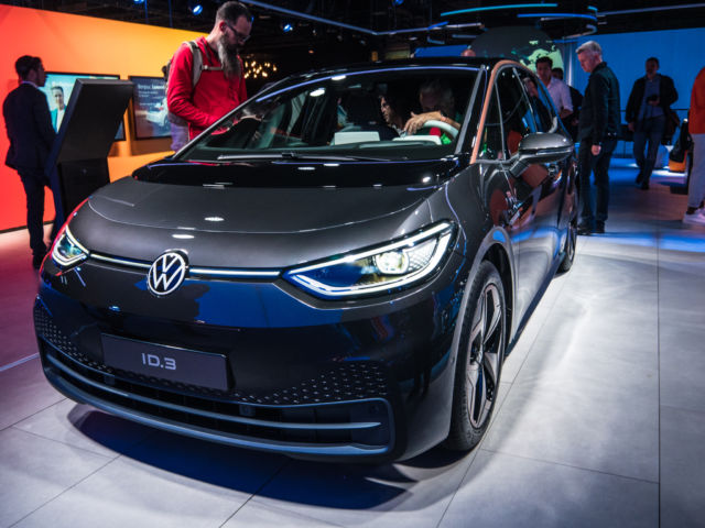 Updated VW logo makes its debut on ID 3 electric car at Frankfurt auto show