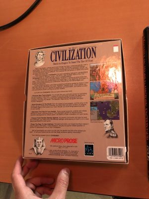 Image of Civilization game box bacl