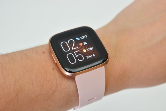 The Fitbit Versa 2 smartwatch.