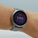 garmin's vivoactive 4 wearable on a users wrist