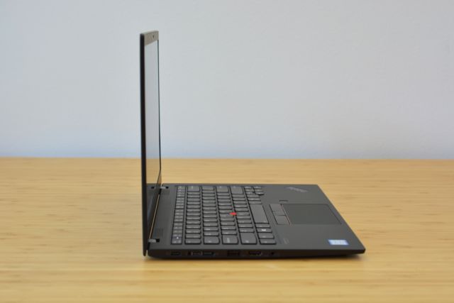 The thin and light Lenovo ThinkPad X1 Carbon.