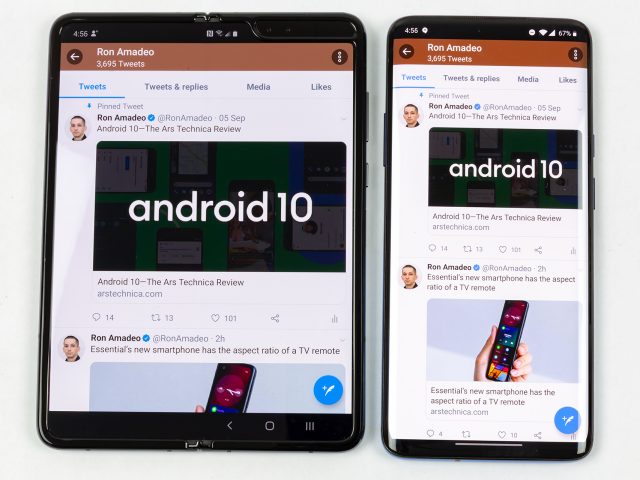 Pictures of the Galaxy Fold.