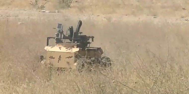 Iran shows off new killer wheeled robots designed to take on tanks ...