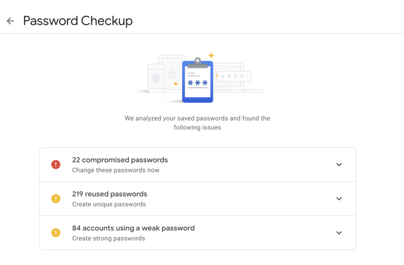 my google password manager