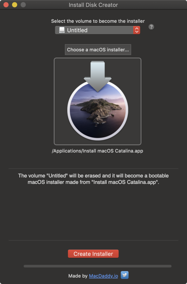 create bootable installer for mac os