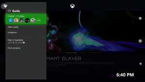 Screenshot of game-streaming service.