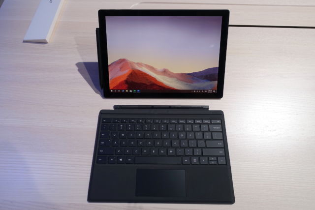 The Microsoft Surface Pro 7.