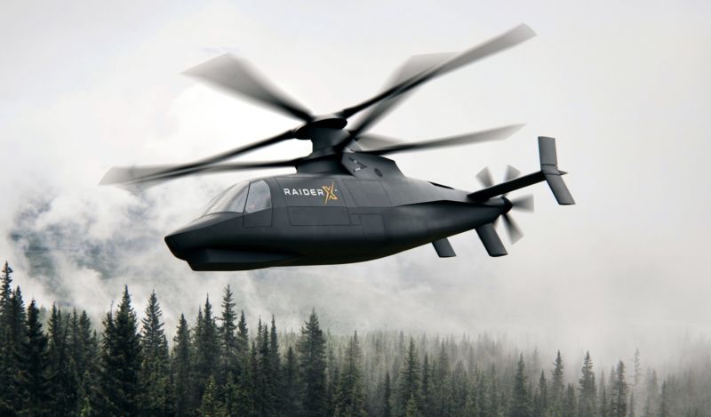 An artist's rendering of Sikorsky's proposed Raider X attack-scout helicopter.