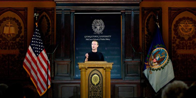 photo of Zuckerberg doubles down on free speech—the Facebook way image