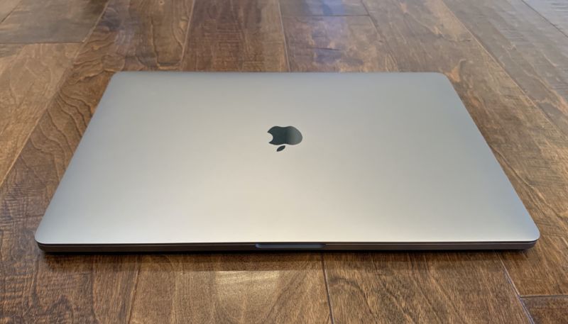 The 2019 16-inch MacBook Pro with the lid closed