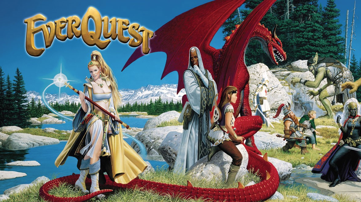 EverQuest promotional art this week in gaming history.