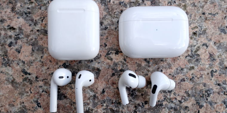 Apple will release redesigned AirPods in 2021 and follow up with a new version of AirPods Pro in 2022, according to a new report from Bloomberg's Mark