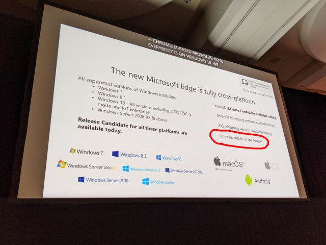 Support for deprecated Windows OSes like Windows 7 and Server 2008 was already a surprise. But Linux? Sure, why not.