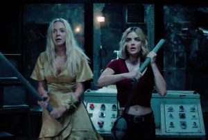 raising their weapons