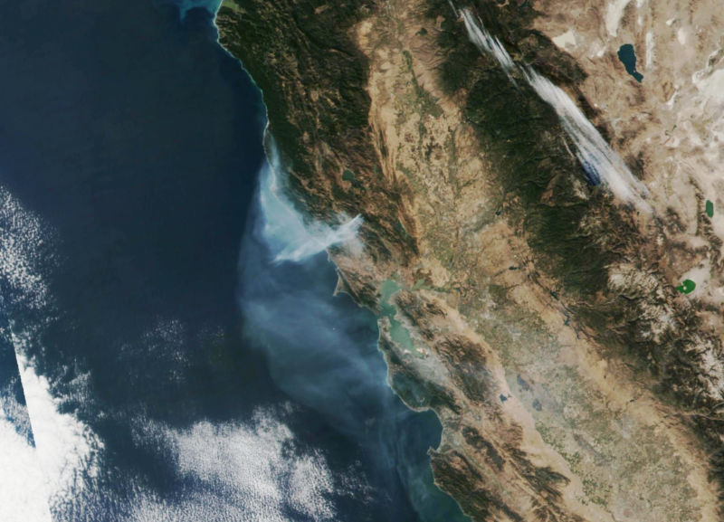 The Kincade Fire burns north of California's Bay Area on October 29.