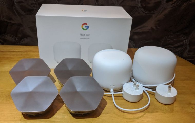 Google wifi hot sale and nest