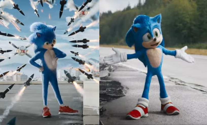 Sonic the Hedgehog' movie redesign: See his before and after look