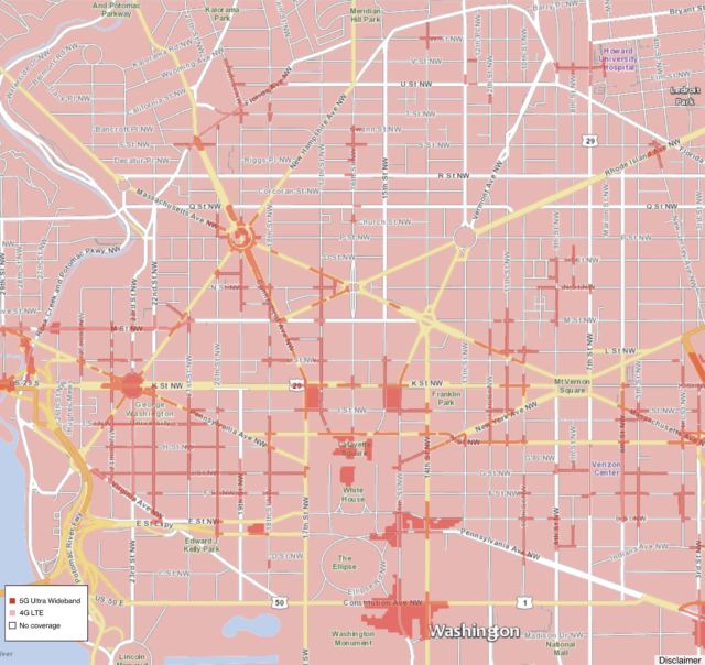 Verizon 5g Los Angeles Map Verizon's new 5G coverage maps show just how sparse the network is 