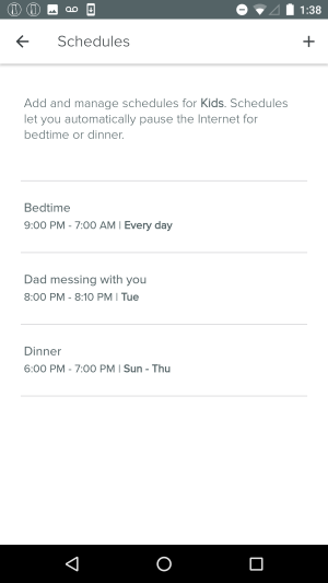 multiple pause schedules on single family profile