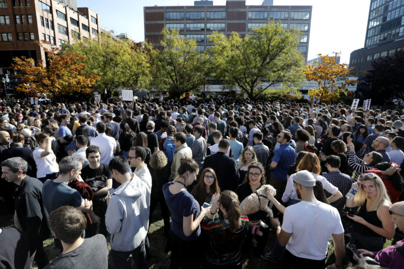 A 2018 walkout to protest Google's handling of sexual misconduct allegations was an early sign of increasing worker assertiveness at the company.