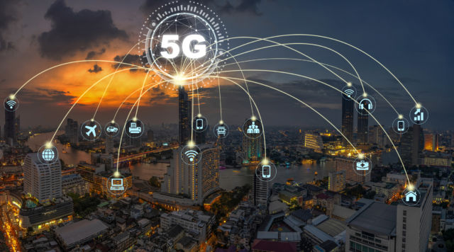 There are a lot of "5G" stock images available. Some of them are more optimistic than others. This is one of the more optimistic ones.