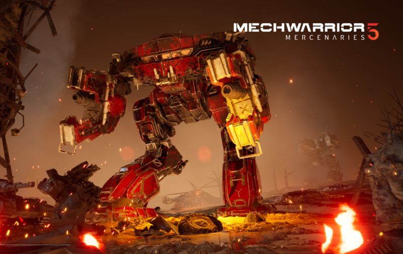 Screenshot from latest MechWarrior video game.