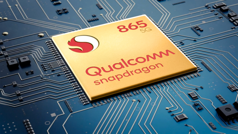 A picture of the Snapdragon 865.