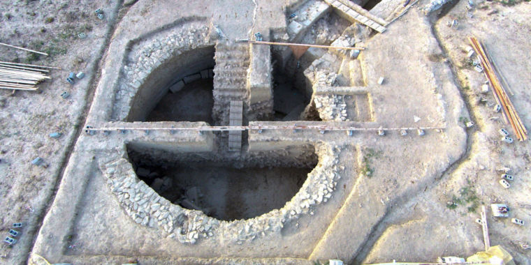 Two Bronze Age royal tombs lined with gold discovered in Greece