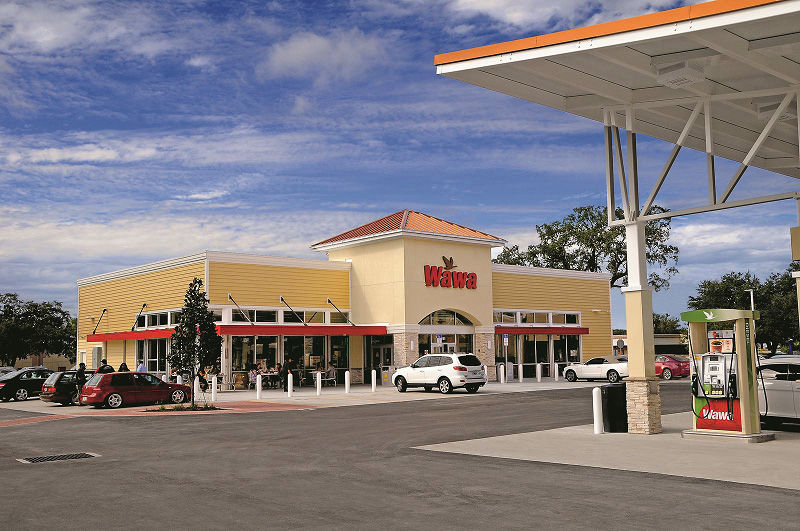 Promotional image of gas station.