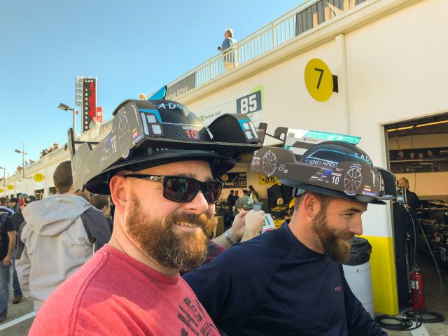 two men in funny hats