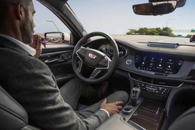 2019 Cadillac CT6 with Super Cruise engaged.