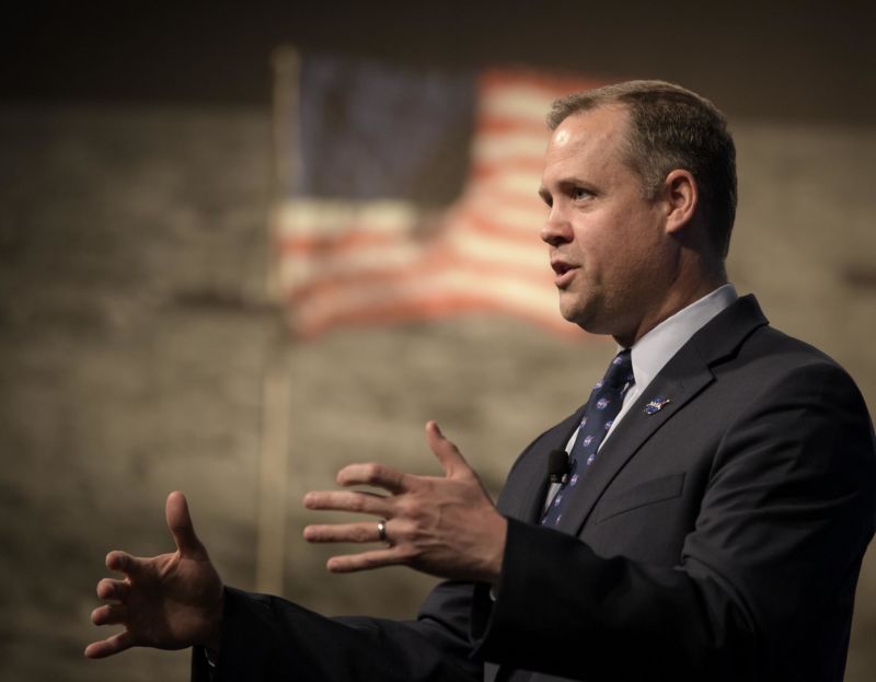 NASA chief Jim Bridenstine: tasked with carrying out 2024 landing. 