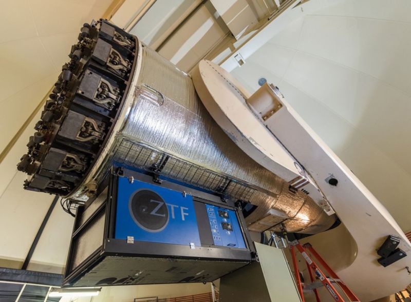 The Zwicky Transient Facility at Palomar Observatory in California.