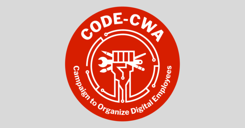 The logo for the newly formed Campaign to Organize Digital Employees.