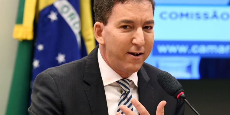 photo of Glenn Greenwald charged with cybercrimes in Brazil for publishing leaked chats image
