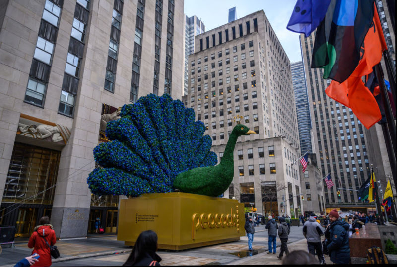 NBCUniversal kicks off its new Peacock streaming service TODAY at 30 Rockefeller Plaza.