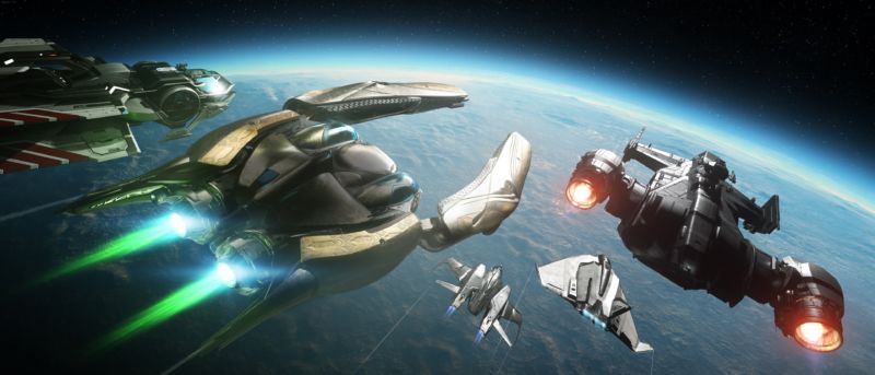 Screenshot from the video game Star Citizen.
