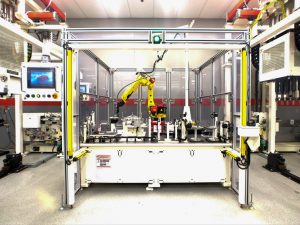 A robotic station for adding seals to engines