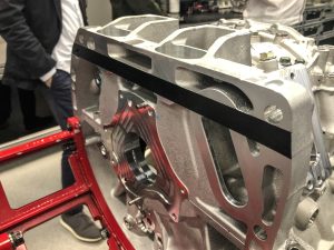 An NSX engine block