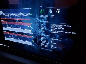 benchmark results from GeForce Now software