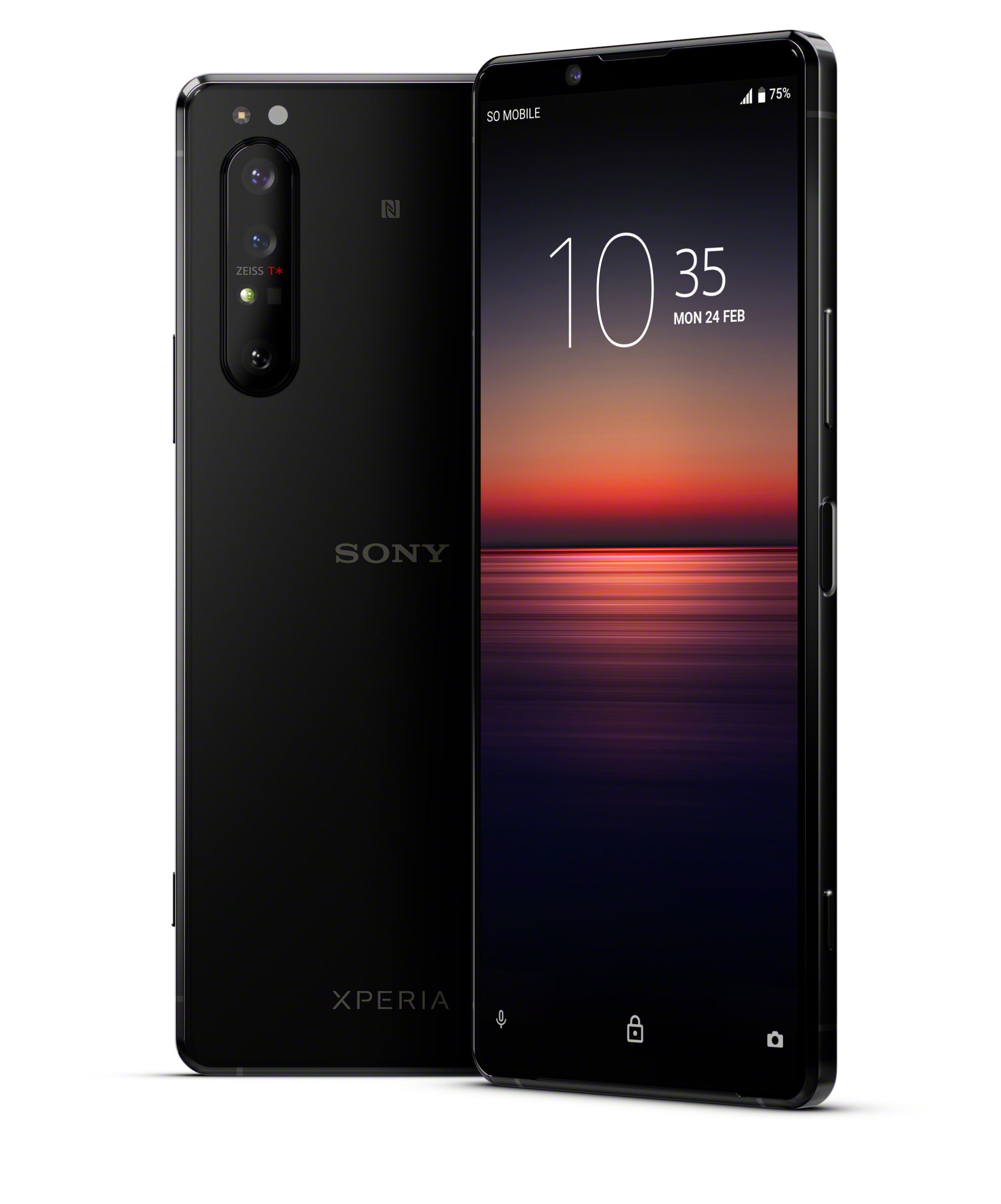 SONY - 【新品未使用】Xperia 1 II Black SO-51A New Sony Xperia 1 II smartphone looks handsome, costs a