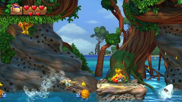 <em>Donkey Kong Country: Tropical Freeze</em> is gorgeous even with the Switch's technical limitations.