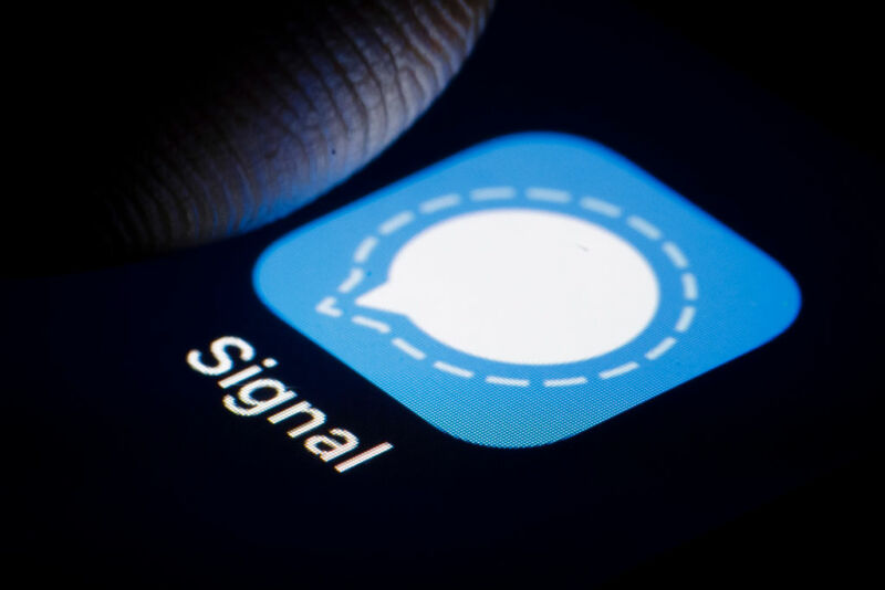 Application Signal sur un téléphone.