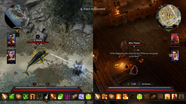 The deep CRPG <em>Divinity: Original Sin 2</em> can be played entirely in split-screen.