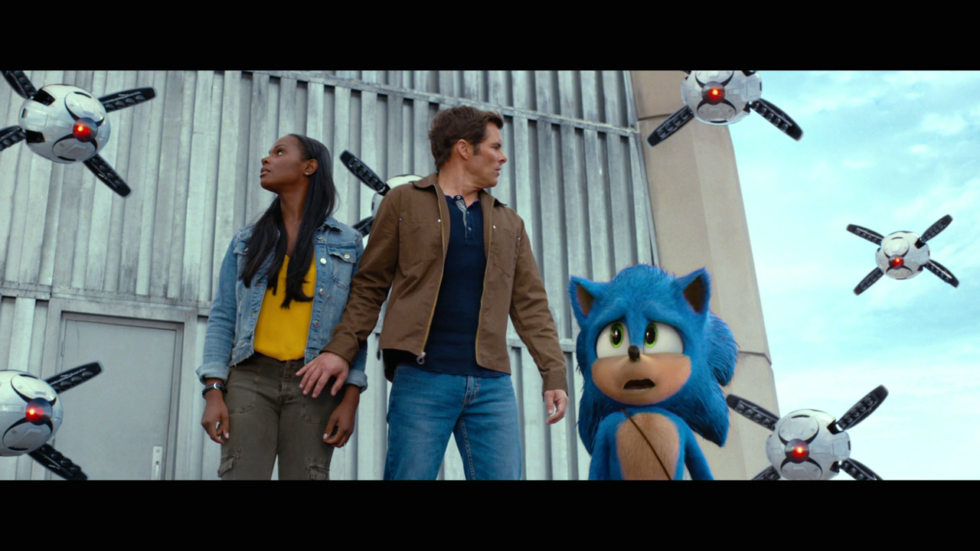 The film's robot designs are just about it for non-Sonic CGI, and they're nothing to shout about.
